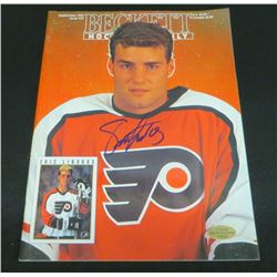 Eric Lindros Signed Beckett Magazine Sept 1992