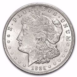 1921 Morgan Silver Dollar BU MS-63