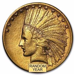 $10 Indian Gold Eagle Minted 1907-1933