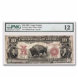 1901 $10 U.S. Note Lewis & Clark/Bison Rare Currency