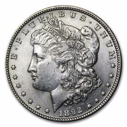 1892 Morgan Dollar BU MS-63 RARE