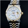 Image 1 : Rolex Two-Tone MOP Diamond and Sapphire DateJust Men's Watch