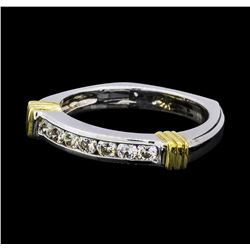 0.35 ctw Diamond Ring - 14KT White and Yellow Gold