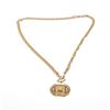 Image 1 : Chanel Gold 31 Rue Cambon Coin Medallion Long Necklace
