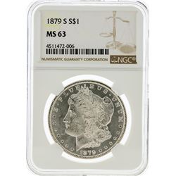 1879-S NGC MS63 Morgan Silver Dollar