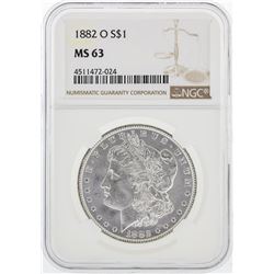 1882-O NGC MS63 Morgan Silver Dollar