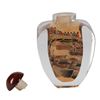 Image 5 : Large, Vintage Chinese Reverse Painted Snuff Bottle "Chinese Village Scenes"