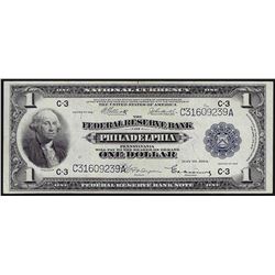 1918 $1 Federal Reserve Bank Note Philadelphia