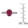 Image 4 : 2.99 ctw Ruby and Diamond Ring - 18KT White and Yellow Gold