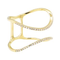 0.15 ctw Diamond Ring - 14KT Yellow Gold