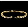 Image 3 : 6.00 ctw Diamond Tennis Bracelet - 14KT Yellow Gold