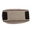 Image 4 : Tod's Gray Canvas Blue Patent Leather Trim Shopper Shoulder Handbag