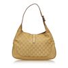 Image 3 : Gucci Gold Brown Canvas Leather Jacquard Jackie Bag