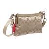Image 2 : Coach Metallic Gold Canvas Monogram Poppy Crossbody Bag