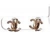 Image 5 : Chanel CC Gold Tone Crystal Clip On Earrings
