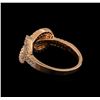 Image 3 : 0.52 ctw Diamond Ring - 14KT Rose Gold