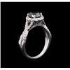 Image 4 : 2.10 ctw Black and Diamond Ring - 14KT White Gold