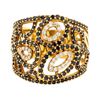 Image 2 : 1.09 ctw Black and White Diamond Ring - 18KT Yellow Gold
