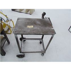 Metal Table on Casters