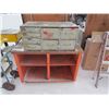 Image 1 : Wooden Work Bench and 8 Drawer Wood Cabinet