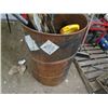 Image 1 : Barrel with approx 12 Concrete/Garden Tools