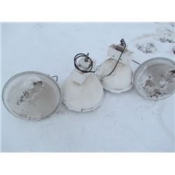 4 Hanging Light Fixtures 110V Commercial