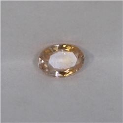 0.68ct Natural ceylon peach Sapphire oval cut