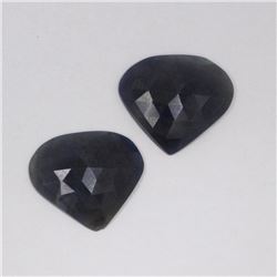 26.69ct Natural ceylon blue Sapphire match pair pear  cut