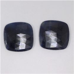 41.07ct Natural ceylon blue Sapphire match pair cushion cut