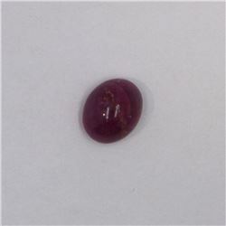 5.85ct Ruby cabochon oval cut