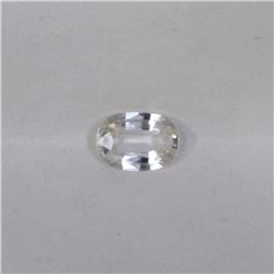 0.96ct Natural ceylon white Sapphire oval cut