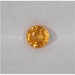 0.79ct Natural spessartite round cut