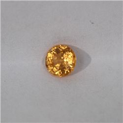 0.64ct Natural spessartite round cut