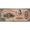 Image 1 : 1864 $1 Augusta Insurance & Banking Co. Obsolete Note