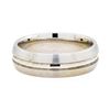 Image 1 : 14KT White Gold Men's Wedding Band