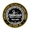 Image 2 : .999 Silver Monte Carlo Resort & Casino Las Vegas, NV $10 Limited Edition Gaming
