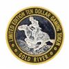 Image 1 : .999 Silver Gold River Laughlin, Nevada $10 Casino Limited Edition Gaming Token