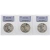 Image 1 : Lot of (3) 1923 $1 Peace Silver Dollar Coins PCGS MS63