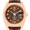 Rolex Sky-Dweller Everose Chocolate Brown Rose Gold Mens Watch