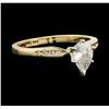 Image 2 : 14KT Yellow Gold 0.56 ctw Diamond Ring