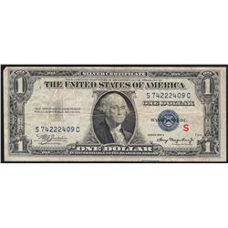 1935A $1 Experimental  S  Note Silver Certificate