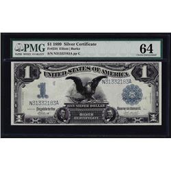 1899 $1 Black Eagle Silver Certificate Note Fr.234 PMG Choice Uncirculated 64