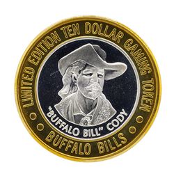 .999 Silver Buffalo Bills Resort & Casino $10 Limited Edition Gaming Token