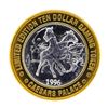 Image 1 : .999 Silver Caesars Palace Las Vegas, Nevada $10 Casino Limited Edition Gaming T
