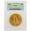 Image 1 : 1924 $20 Saint Gaudens Double Eagle Gold Coin PCGS MS62