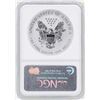 Image 2 : 2006P $1 American Silver Eagle Coin Reverse Proof NGC PF69 20th Anniversary