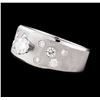 Image 2 : 14KT White Gold 0.67 ctw Diamond Ring