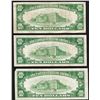 Image 2 : Lot of (3) 1928B $10 Federal Reserve Notes