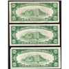 Image 2 : Lot of (3) 1928B $10 Federal Reserve Notes