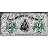 Image 1 : 1866 Twenty-Five Cents County of Lowndes Obsolete Note